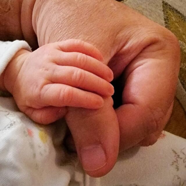 Holding onto Grandpa