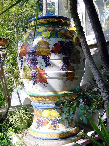 Colorful urn