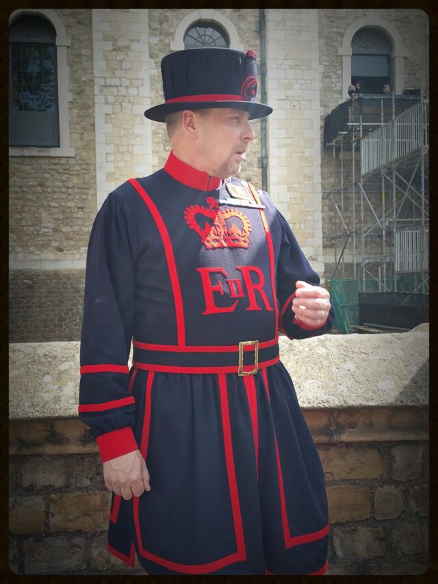 Yeoman Warder Andrew Lane during Tower of London tour (4)
