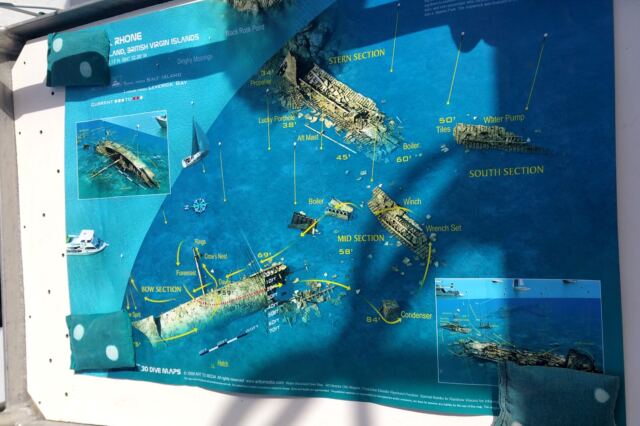 RMS Rhone debris map 1