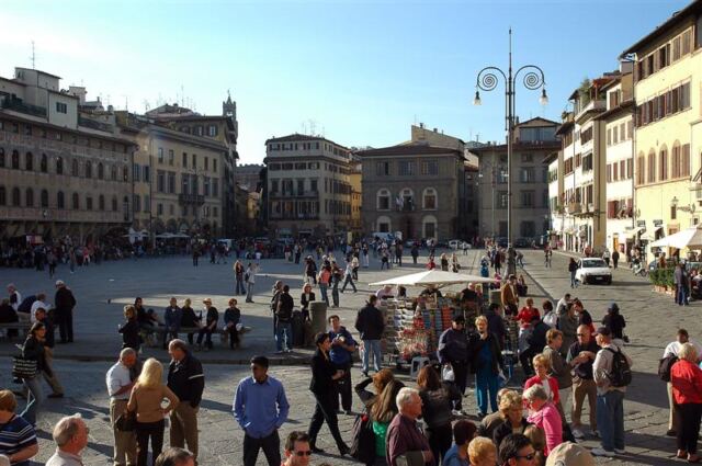Piazza di Santa Croce in the afternoon
