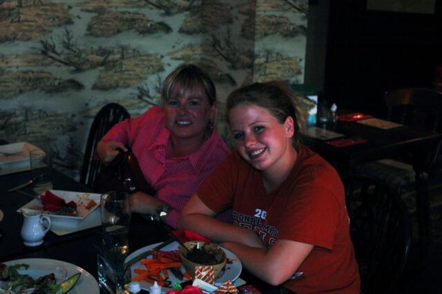 Kathy and Mel after lunch