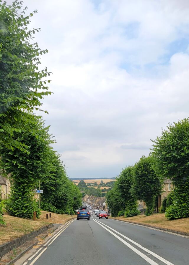 Driving into Burford