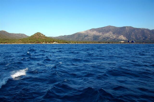 Looking back at South Lake Tahoe