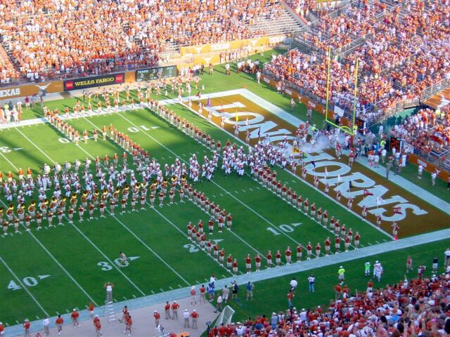 Running of the 'Horns through the Block T