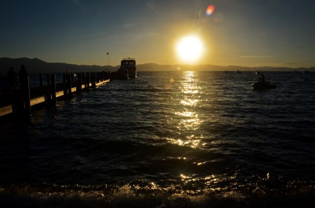 Lake Tahoe - Zephyr Cove pier sunset 03