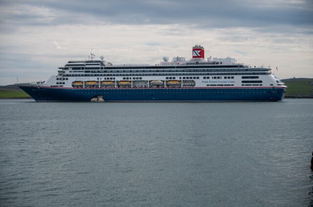 Bolette in Lerwick Bay
