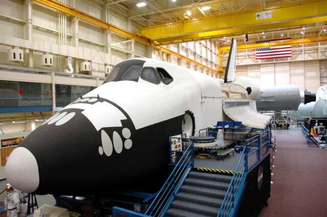 JSC - Building 9 Shuttle training mockup