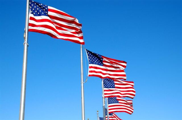Flags at the Washington Monument