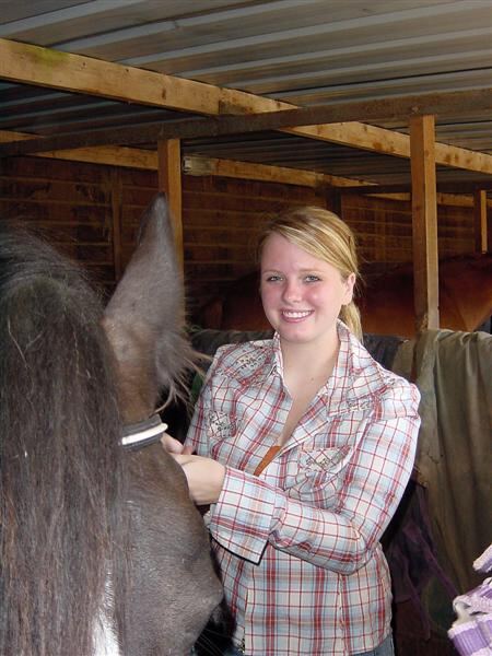 In the stables
