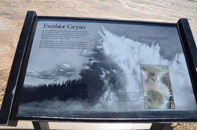 Excelsior Geyser sign