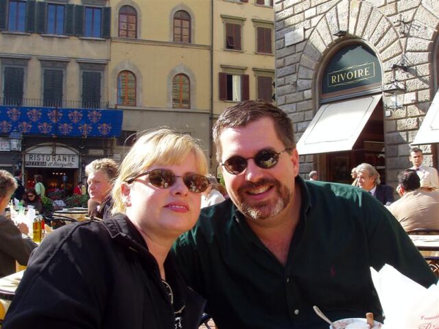 PO - Kathy and Roger at lunch