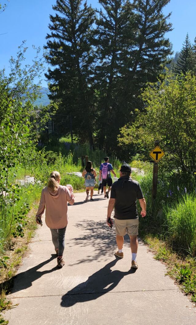 Starting our hike