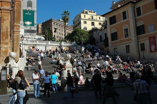 The famous Spanish Steps