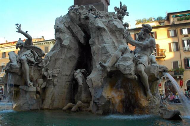 Fountain of the Four Rivers - details (2)