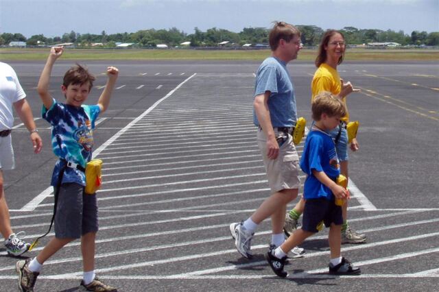 PO - Matt, Steve, Patti, and Nick - post flight