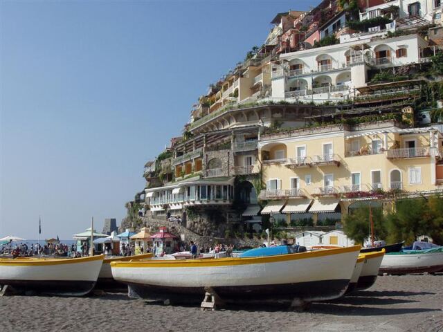 PO - boats and Positano