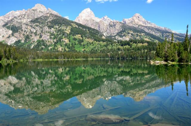 Taggart Lake - Teton reflections