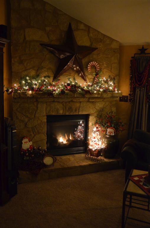 decorated-fireplace