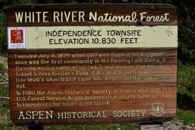 Independence Townsite marker