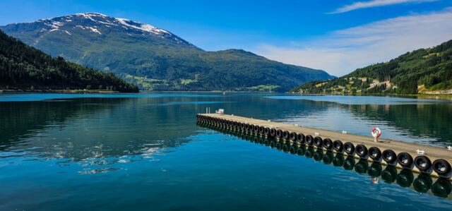 Pier into Innvikfjorden