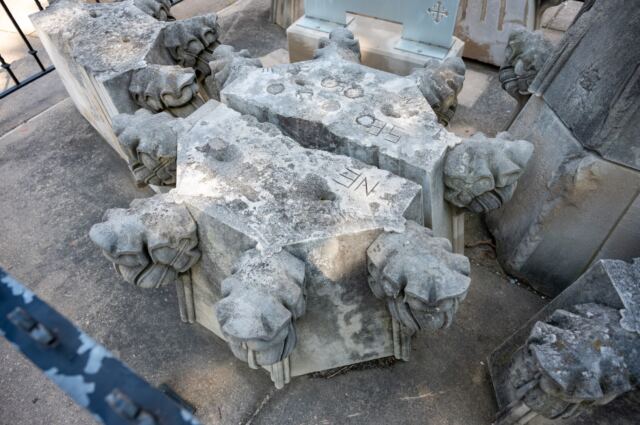 Cathedral Earthquake debris 4