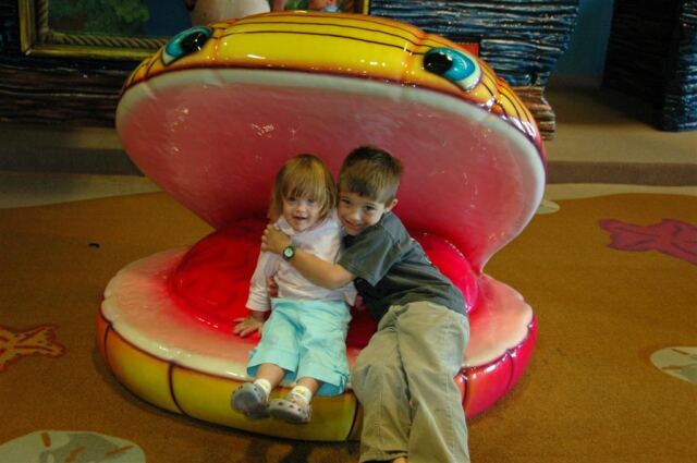 Lizzie and Ben on the half-shell