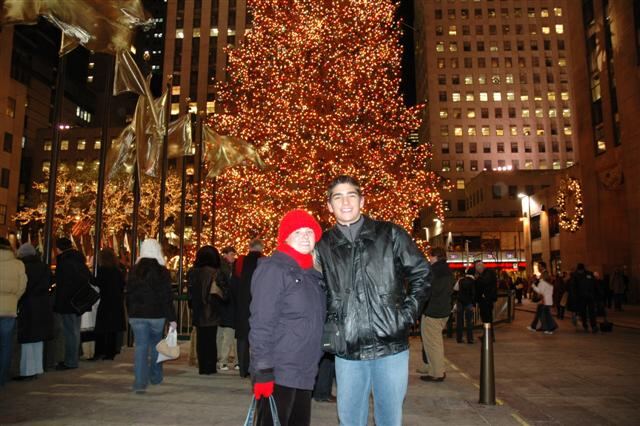 Kathy and Andrew with tree