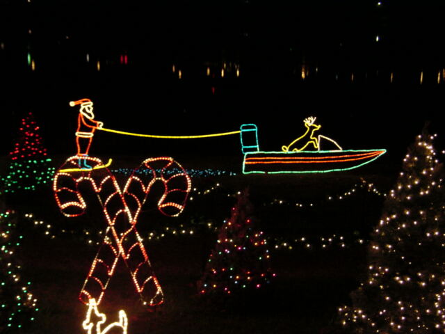 skiing-santa