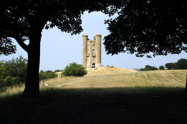 Broadway Tower through the trees