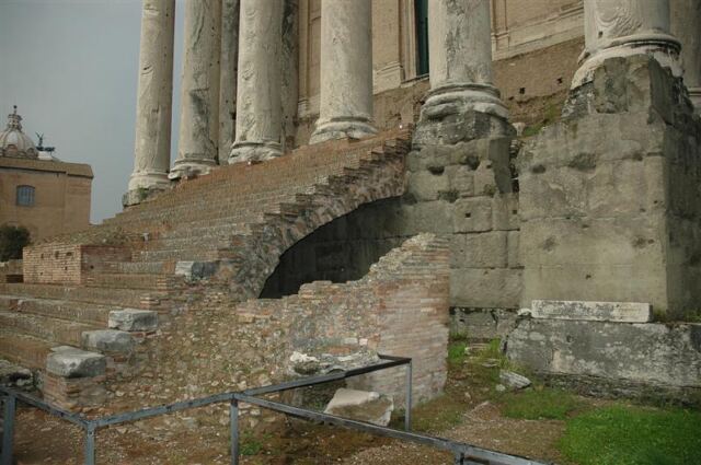 Stairs at Temple of Antoninus and Faustina