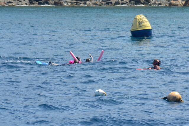 Kathy and Alex - snorkeling at RMS Rhone Marine Park 6