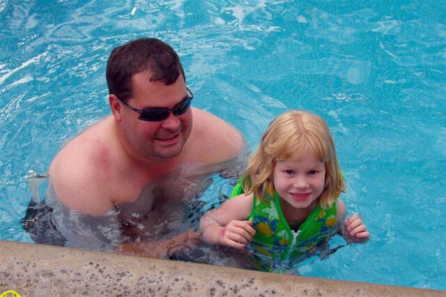 PO - Tim and Kiersten in the pool