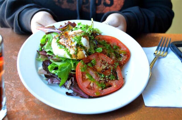 Kathy's post-hike Caprese salad