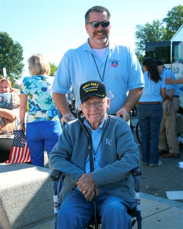 arriving at the wwii memorial