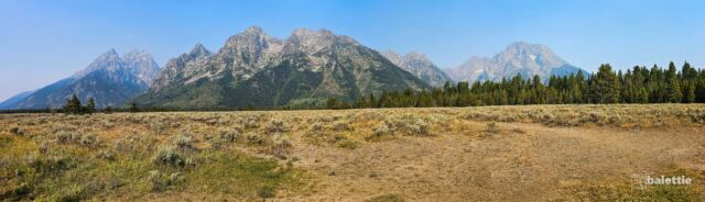 Teton Cathedral Group panorama