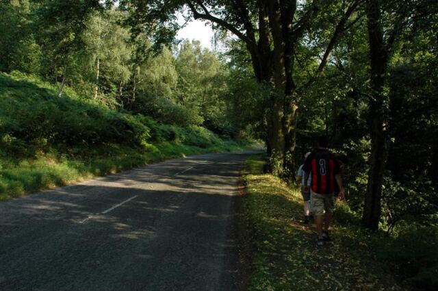 Roadside hiking