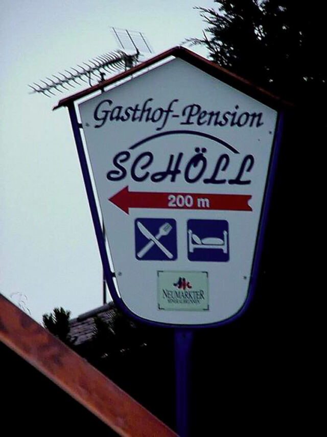 Gasthof Scholl sign