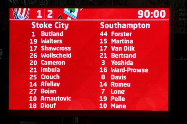 Results not so good for the home side