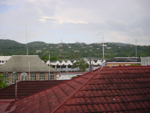 Building tops in Ocho Rios