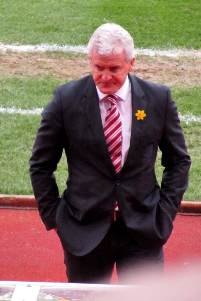 Stoke manager Mark Hughes is unimpressed by the effort (2)