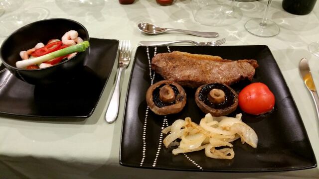 Edwardian steak dinner