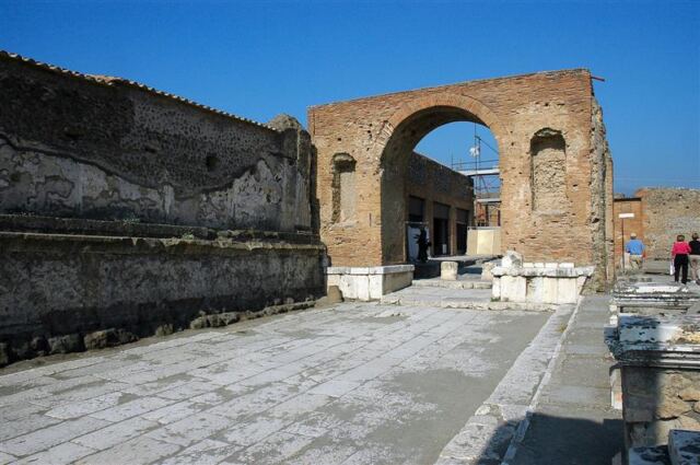 Archway in Forum Pompeii
