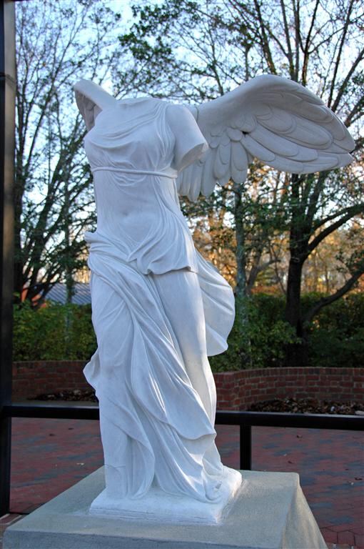 Nike statue at Yorktown