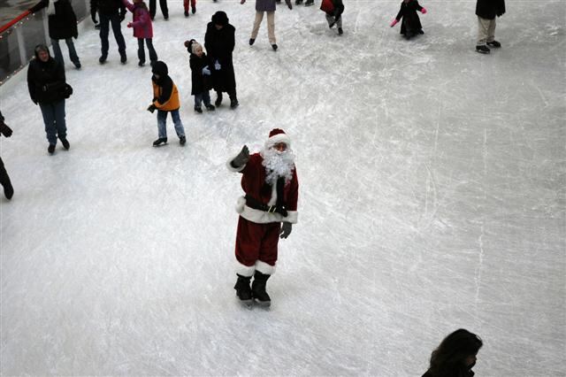Skating Santa