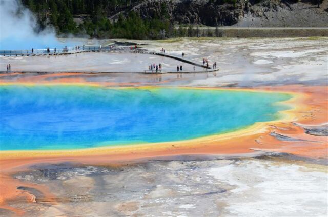 Grand Prismatic - from atop hill on Fairy Falls trail (10)