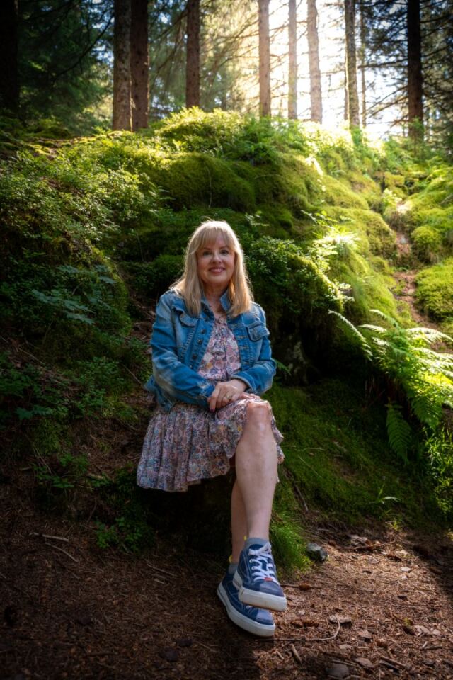 Kathy in the Mt Floyen forest 01