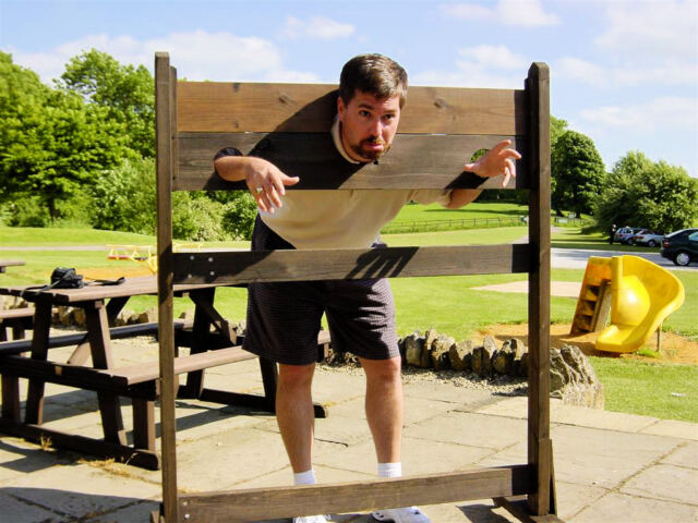 Roger in the stocks