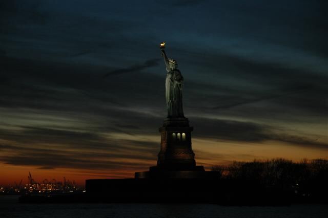 Sunset Statue