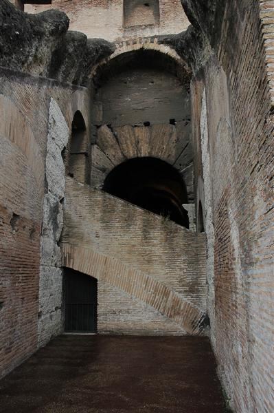 Colosseum interior stairways